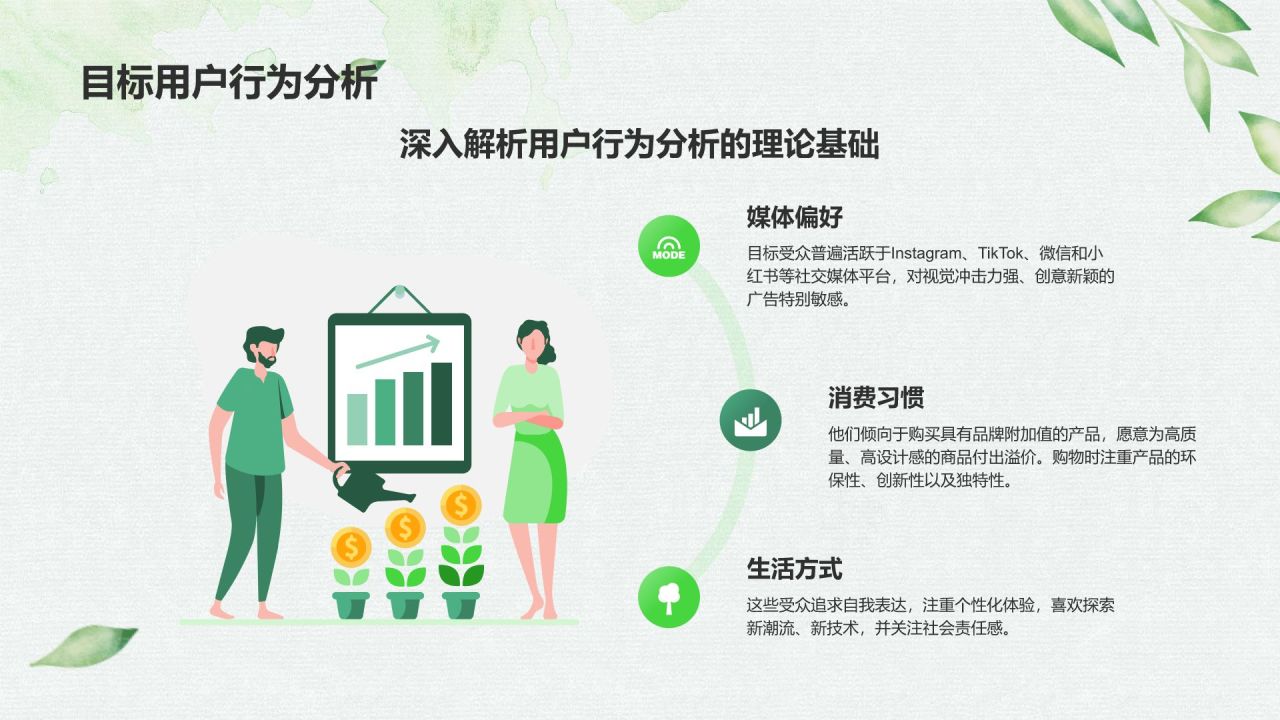 绿色小清新创意广告设计PPT模板