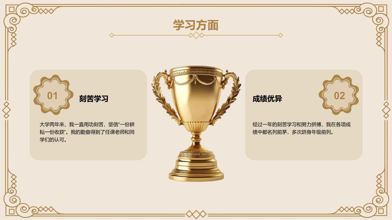 橙色简约风奖学金国奖答辩PPT模板
