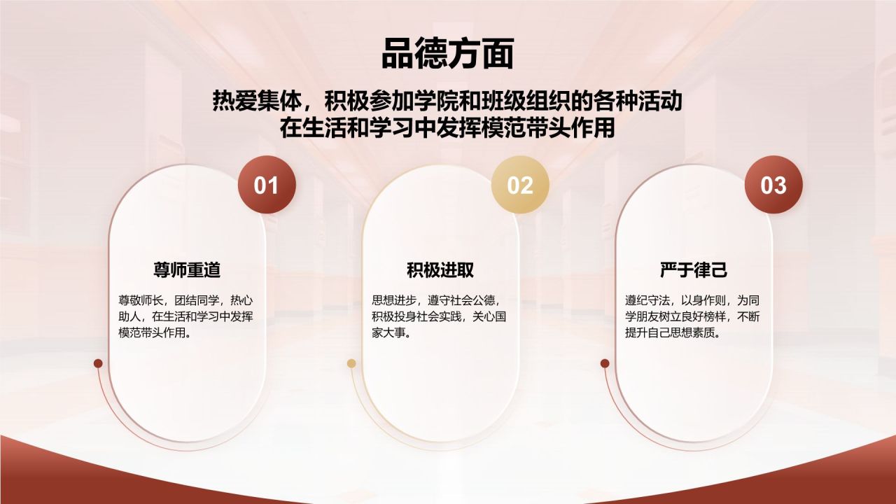 红色扁平风奖学金国奖答辩PPT模板