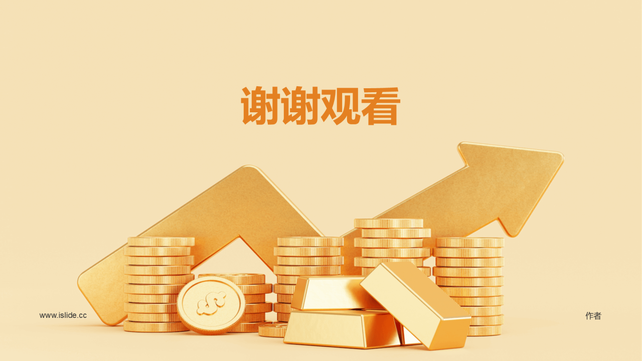 黄色创意金融经济工作总结PPT