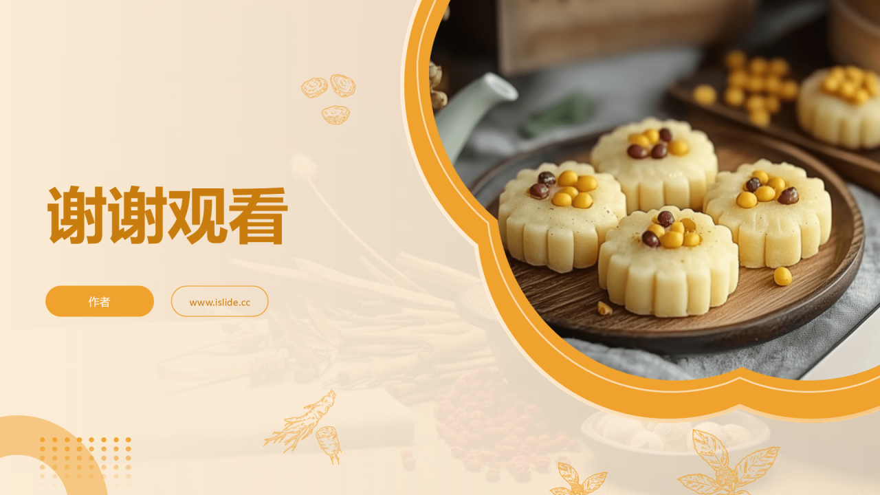 中药糕点商业计划书PPT主题