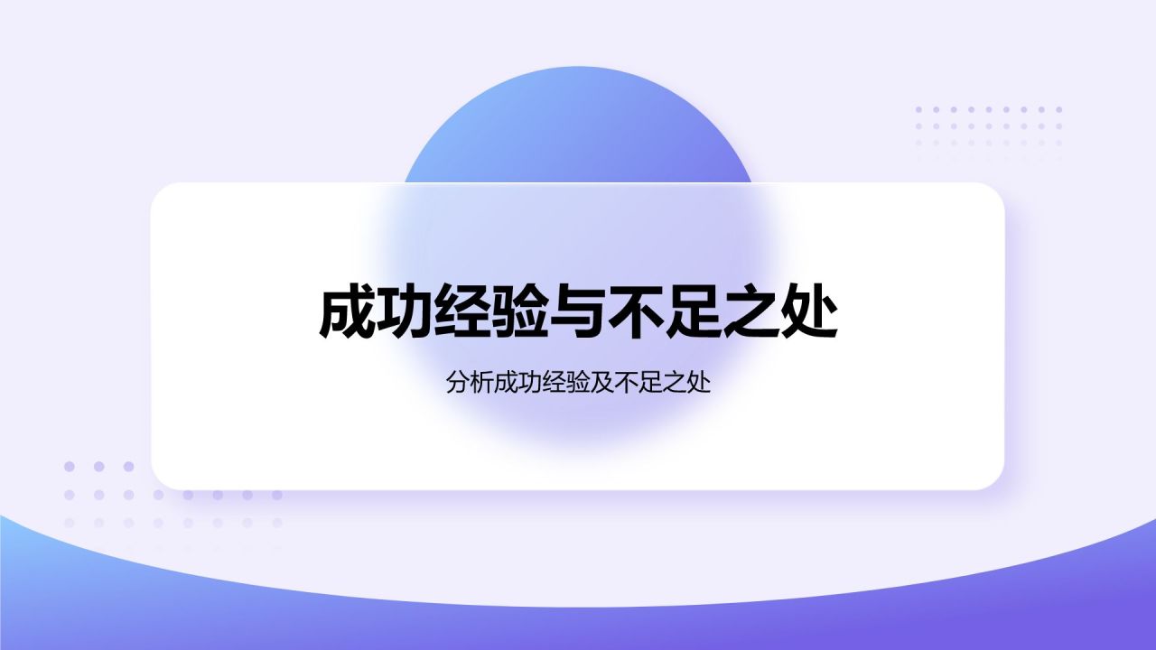 蓝色渐变风电商运营工作总结汇报PPT模板