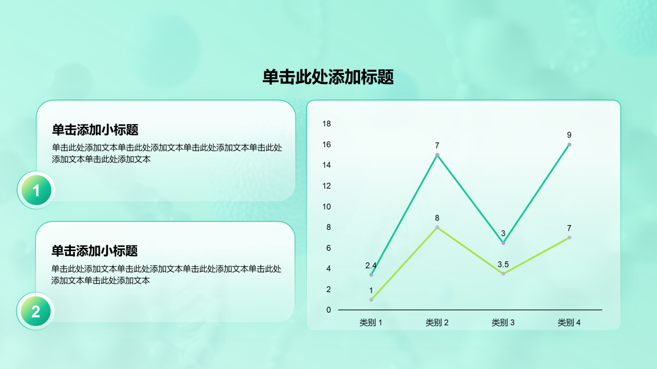 创意风医疗行业折线图