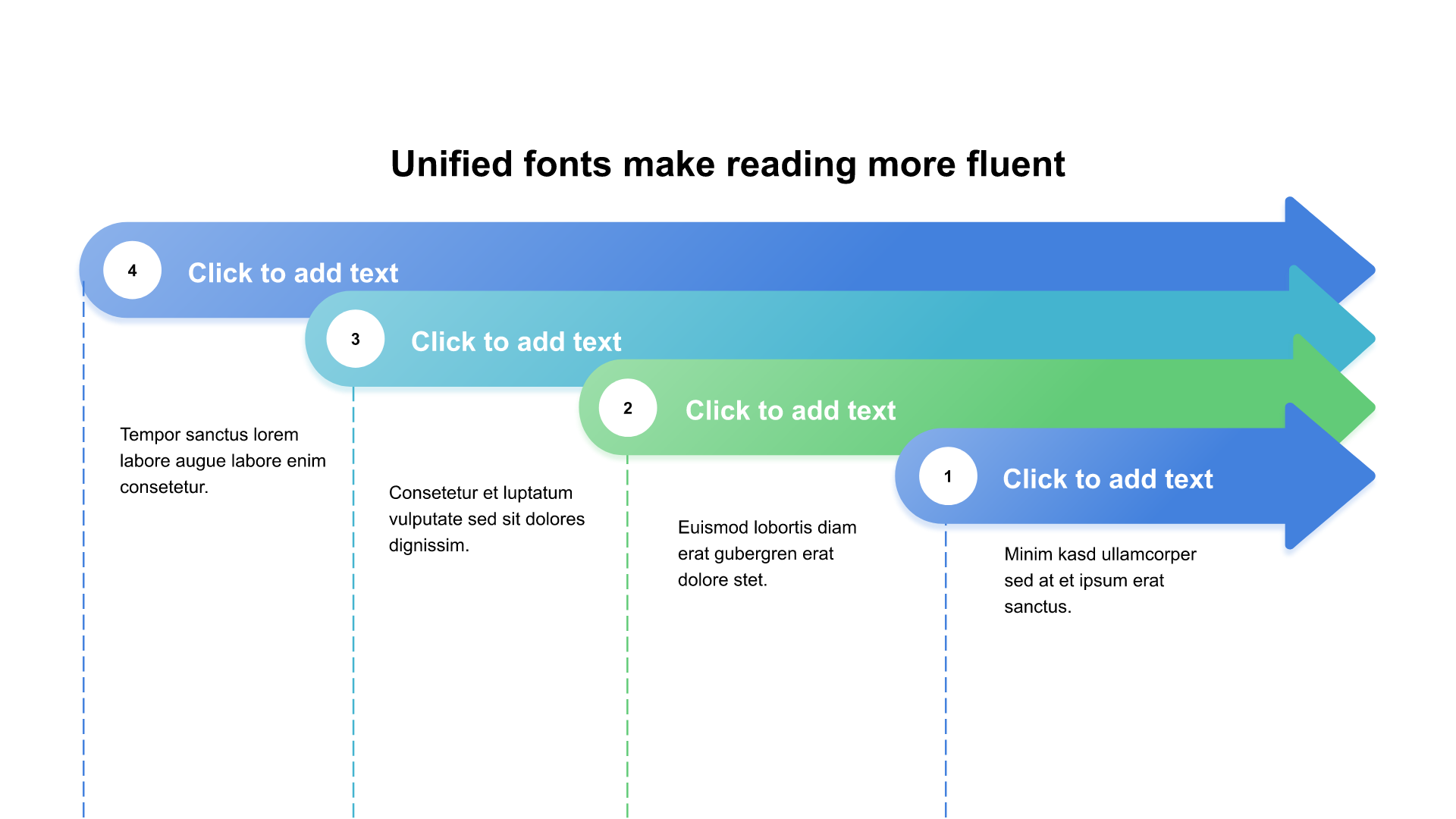 多色渐变2项PPT流程