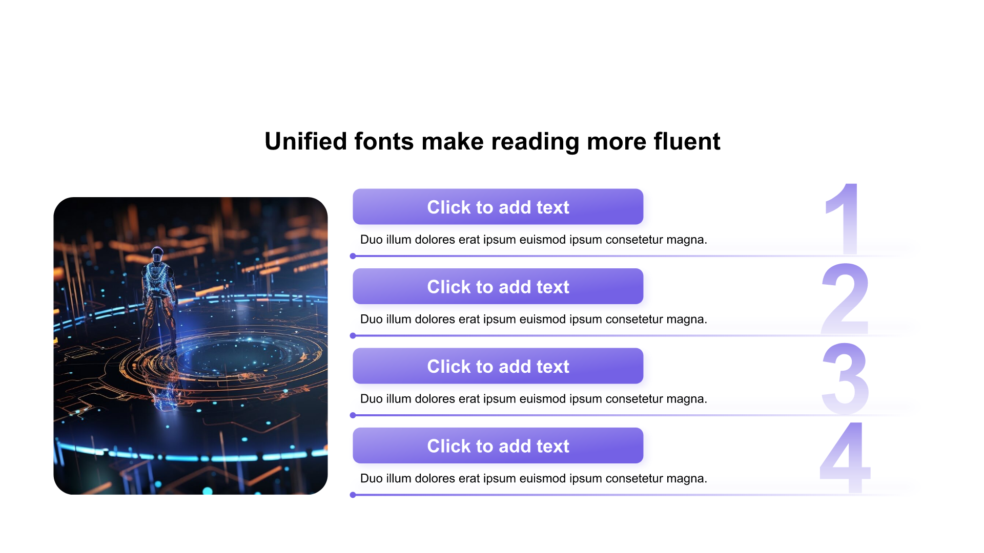 Gradient includes image PPT list