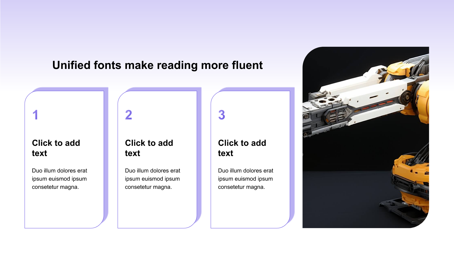 Gradient PPT list with images