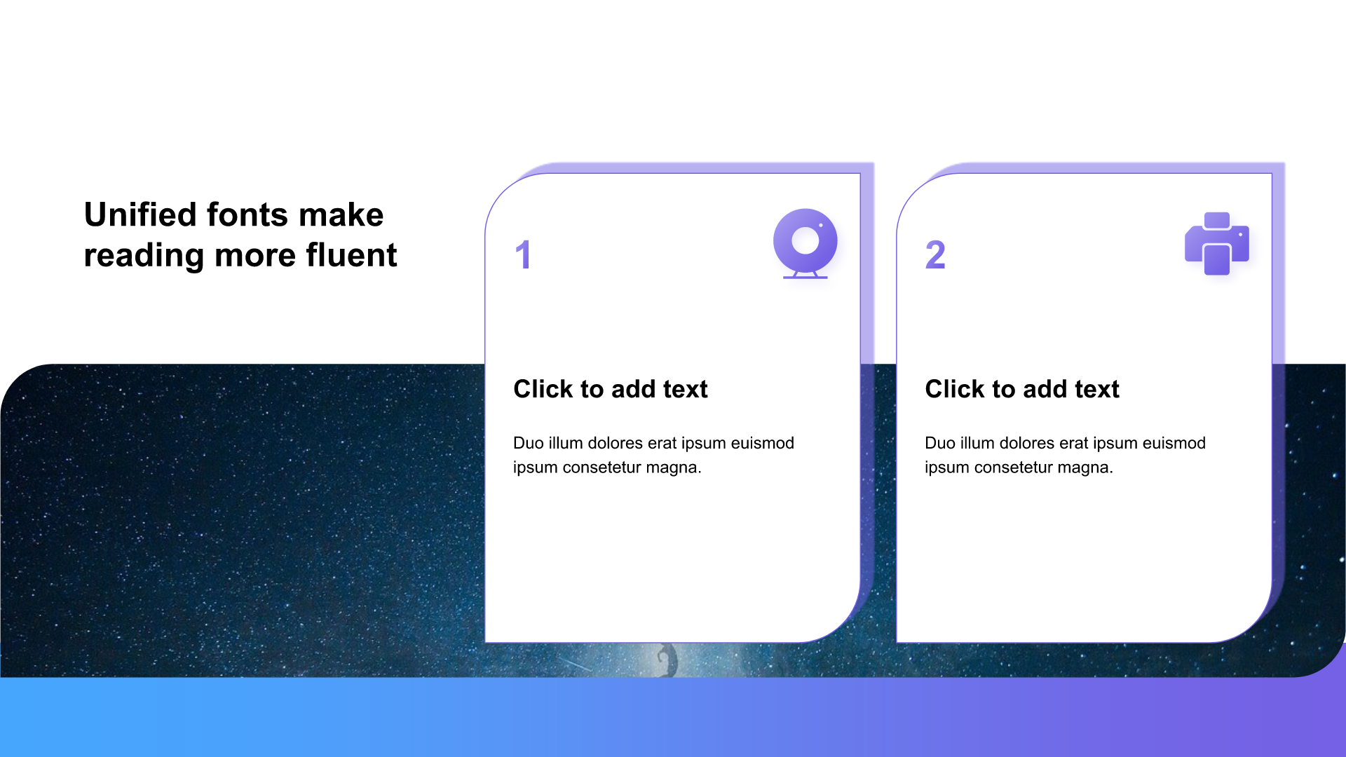 Gradient PPT list with images