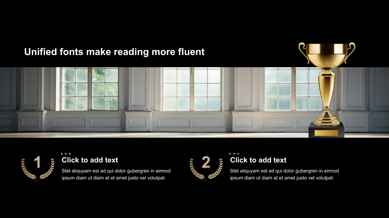 渐变包含图片PPT列表