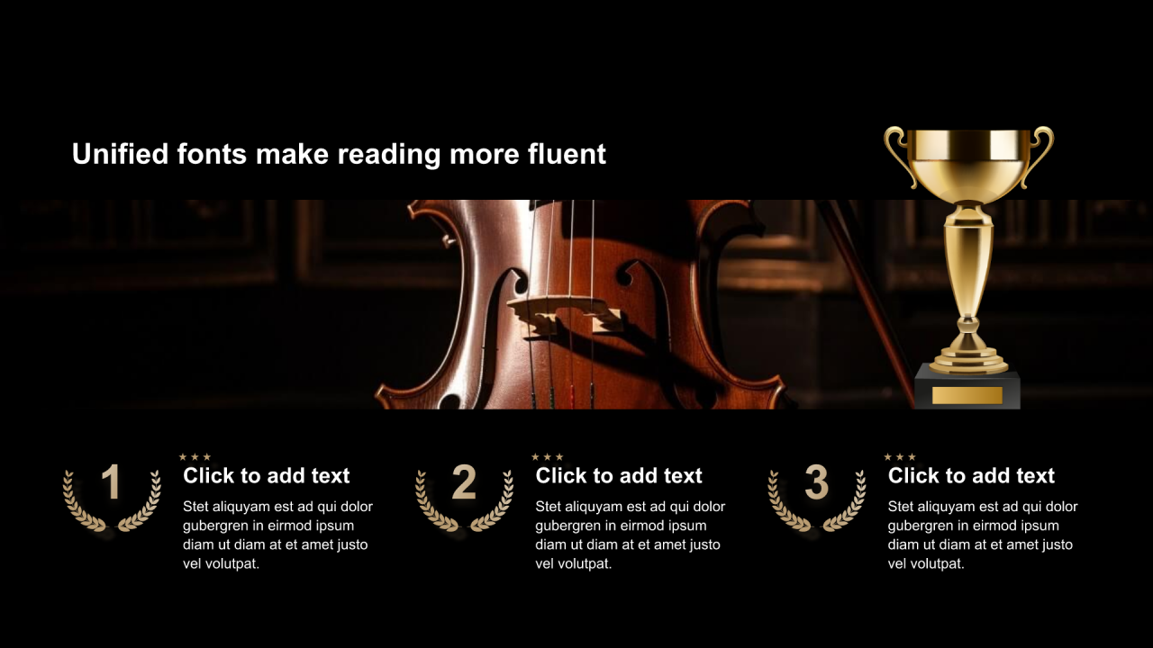 渐变包含图片PPT列表