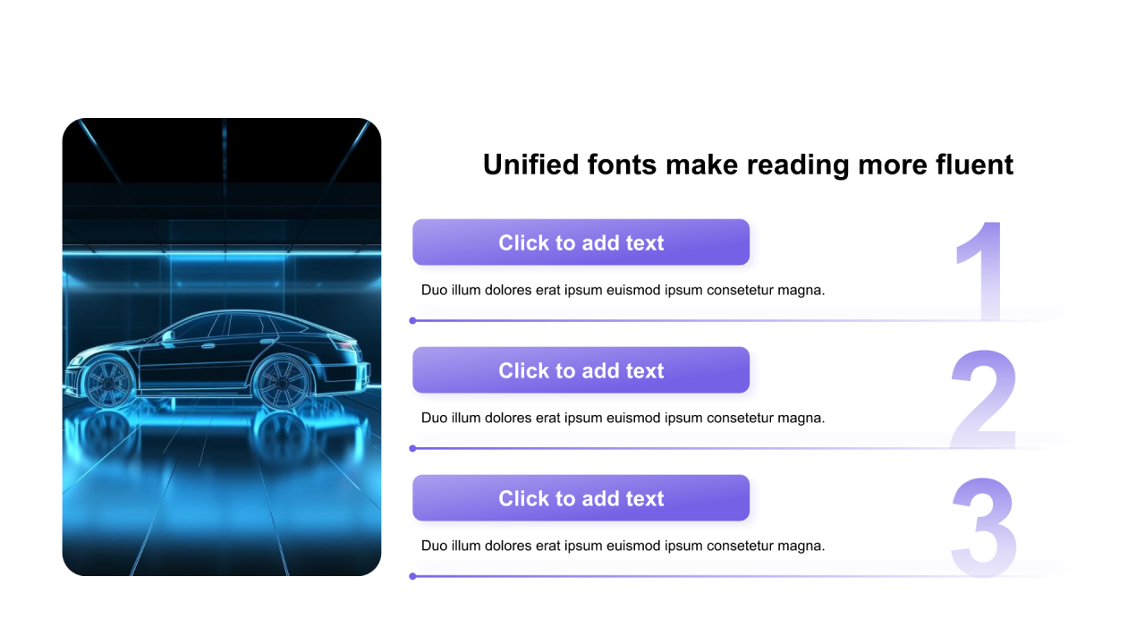 渐变包含图片PPT列表