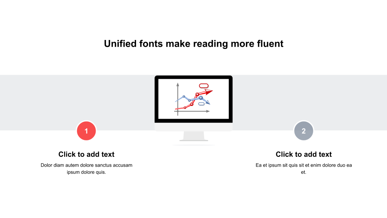 多色圆形扁平6项PPT关系