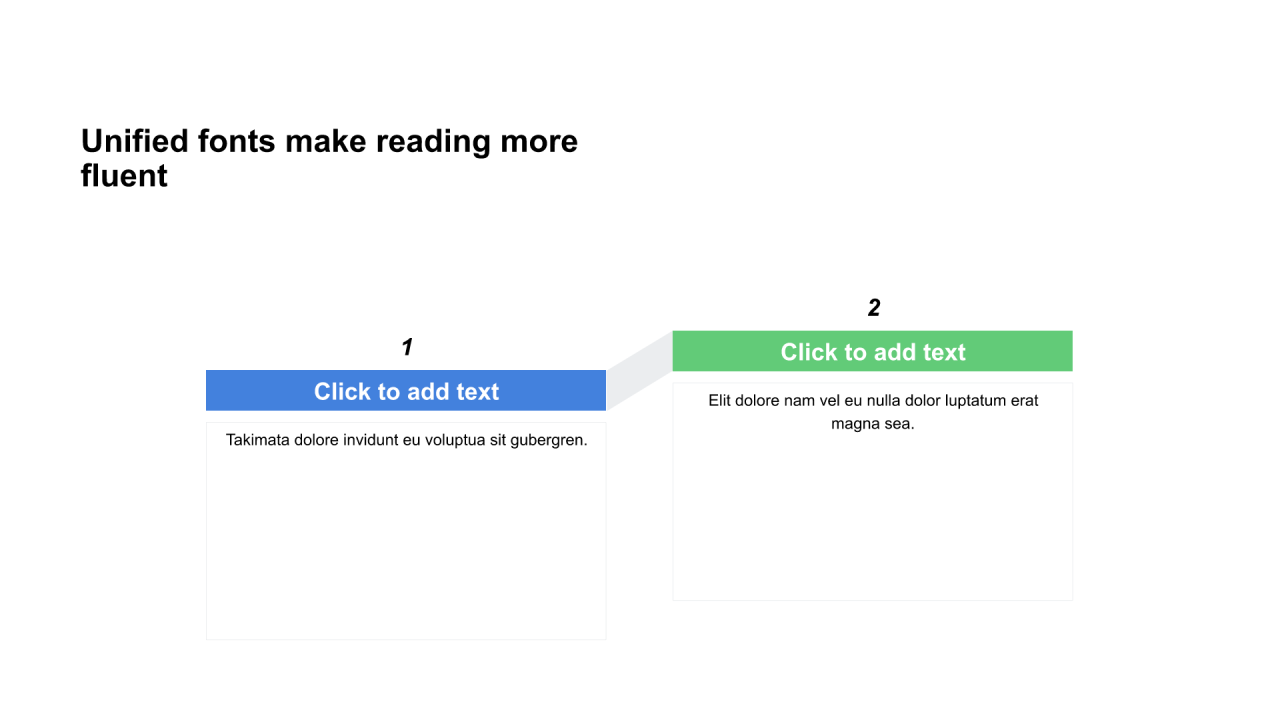 多色矩形扁平6项PPT流程