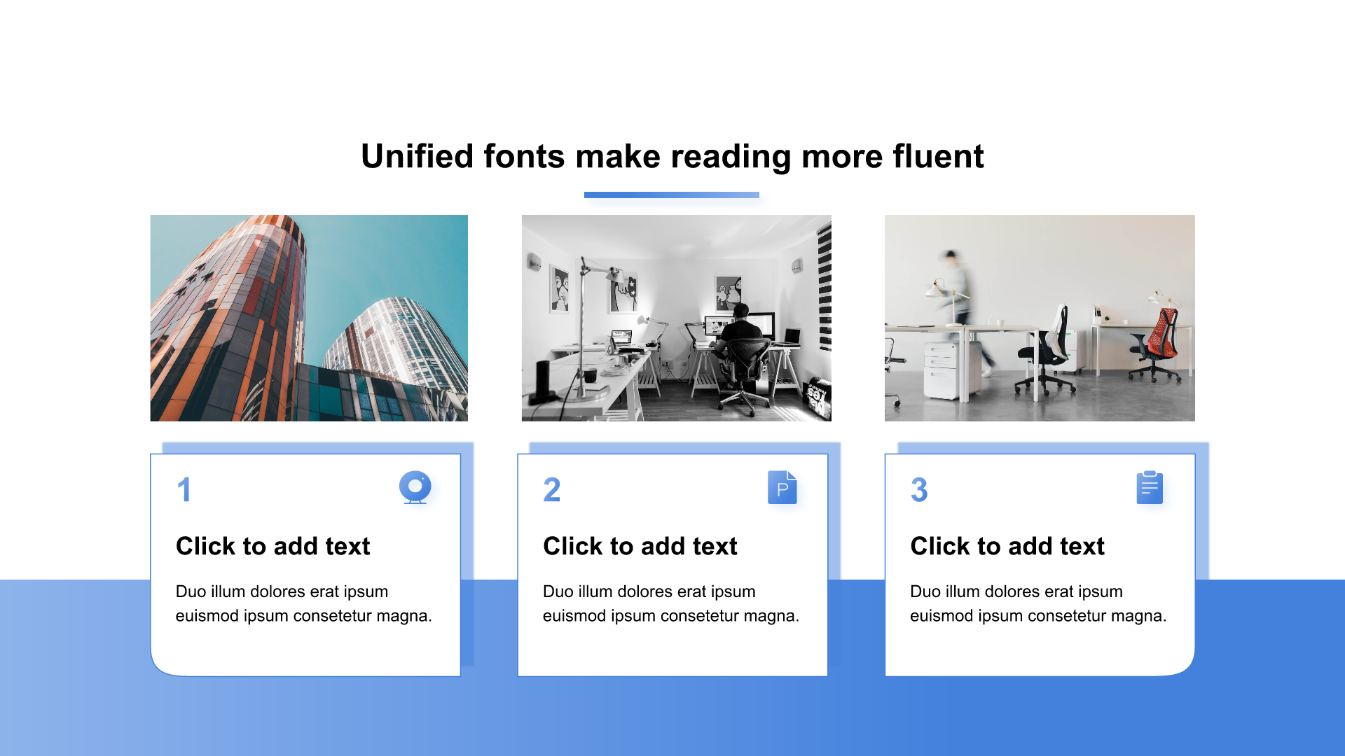 Gradient PPT list with images
