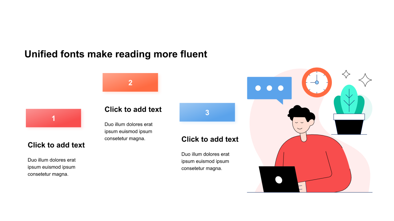 渐变包含插图PPT列表