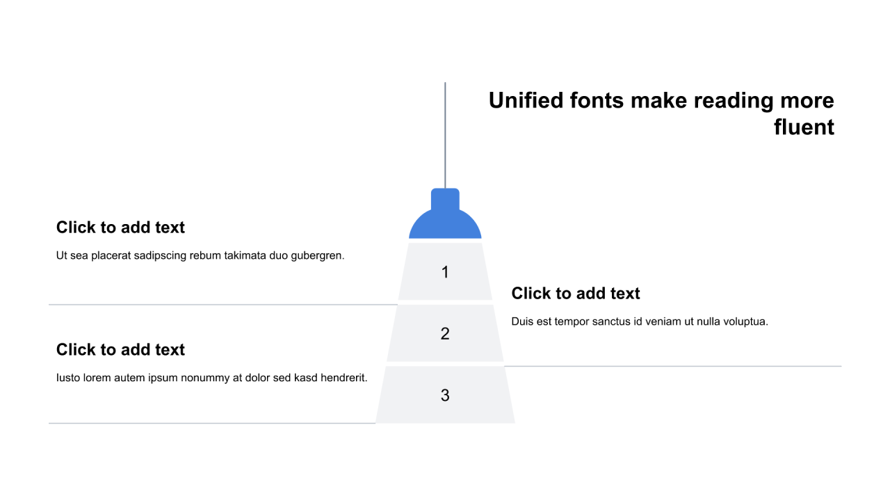 多色圆形扁平4项PPT列表