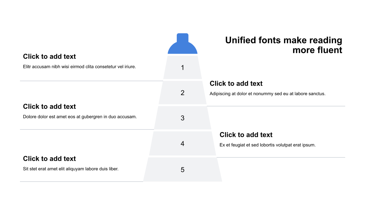 多色圆形扁平4项PPT列表