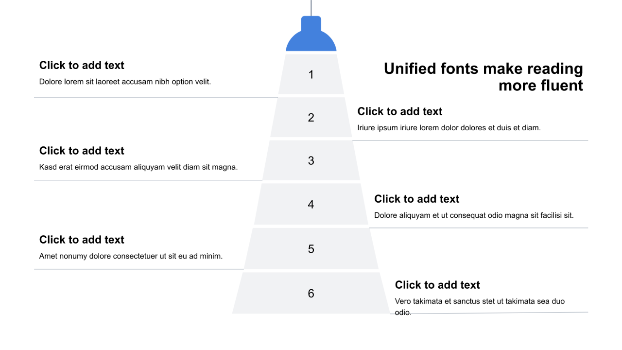 多色圆形扁平4项PPT列表