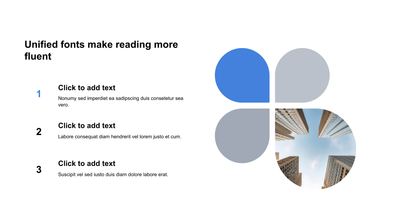 红色水滴型扁平3项PPT列表