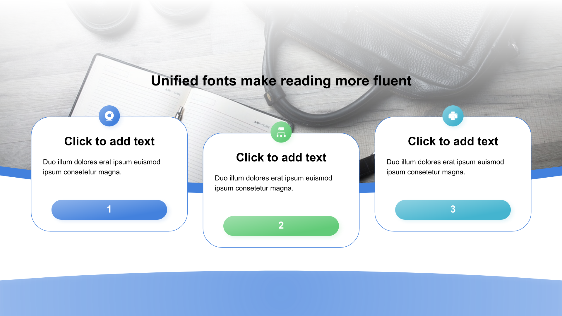 Gradient PPT list with images
