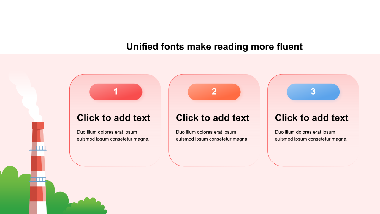 渐变包含插图PPT列表