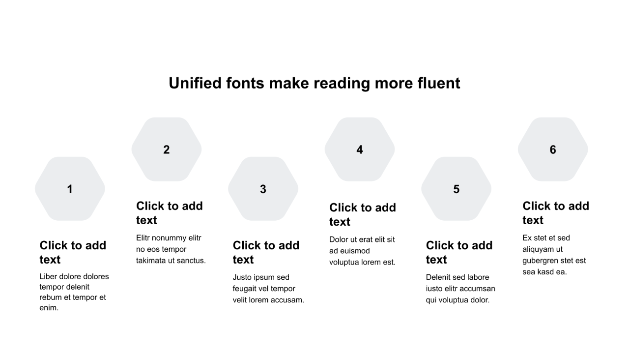 红色六边形扁平4项PPT列表
