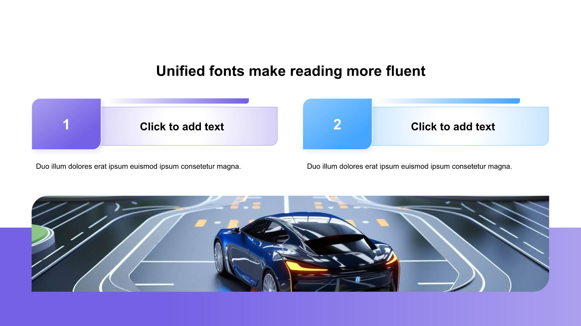 Gradient PPT list with images