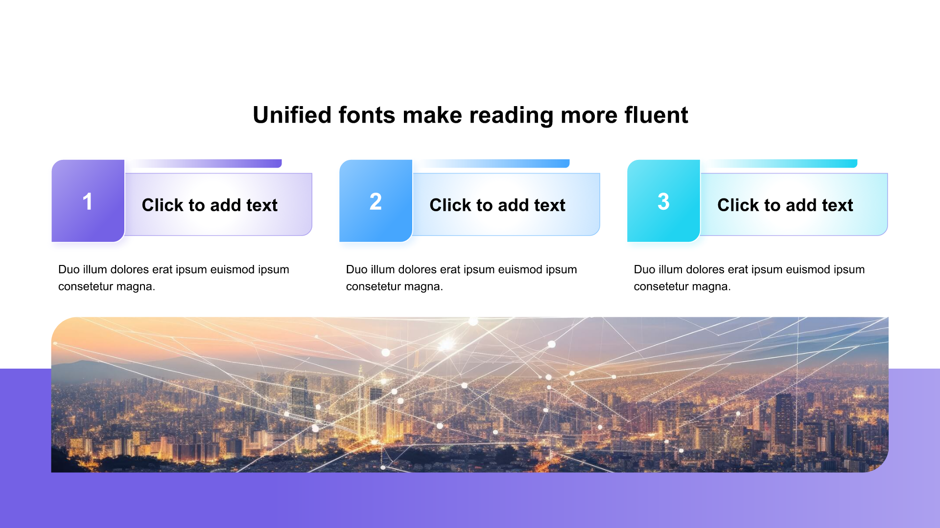 Gradient PPT list with images
