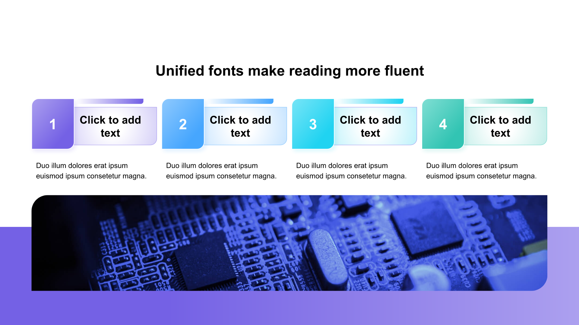 Gradient PPT list with images