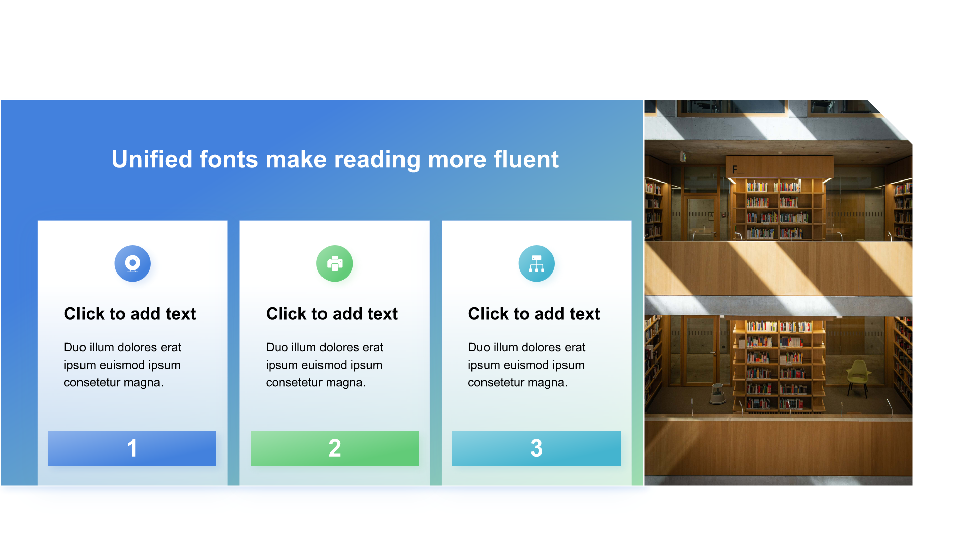 渐变含图片占位PPT列表