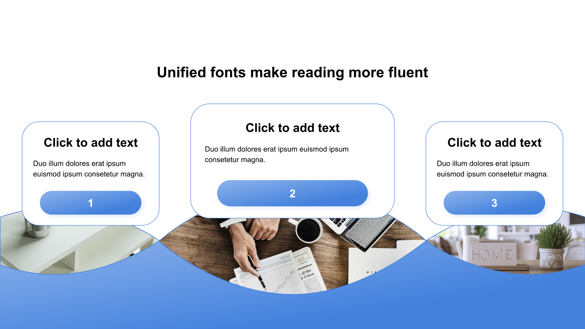 Gradient PPT list with images