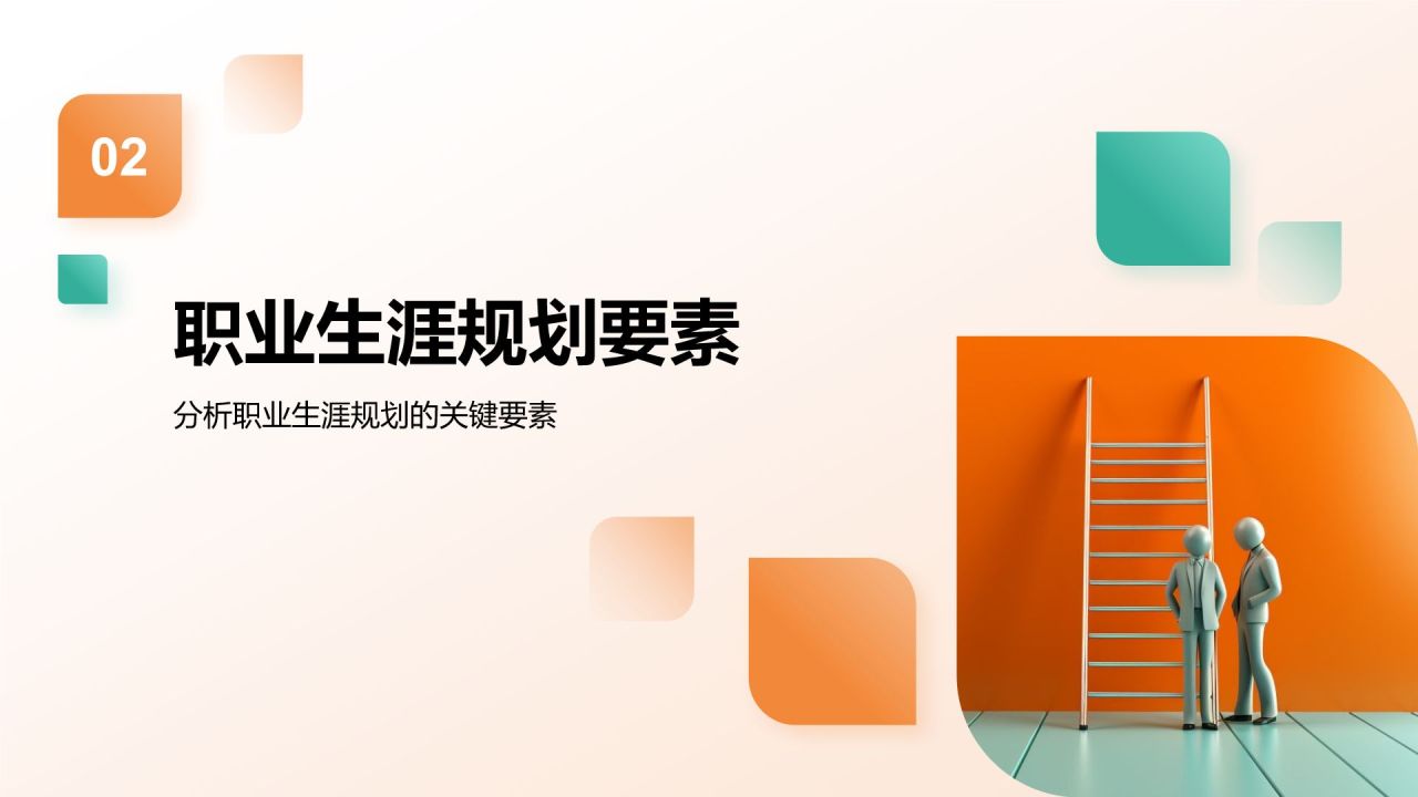 橙色商务风大学生职业生涯规划教学课件PPT模板