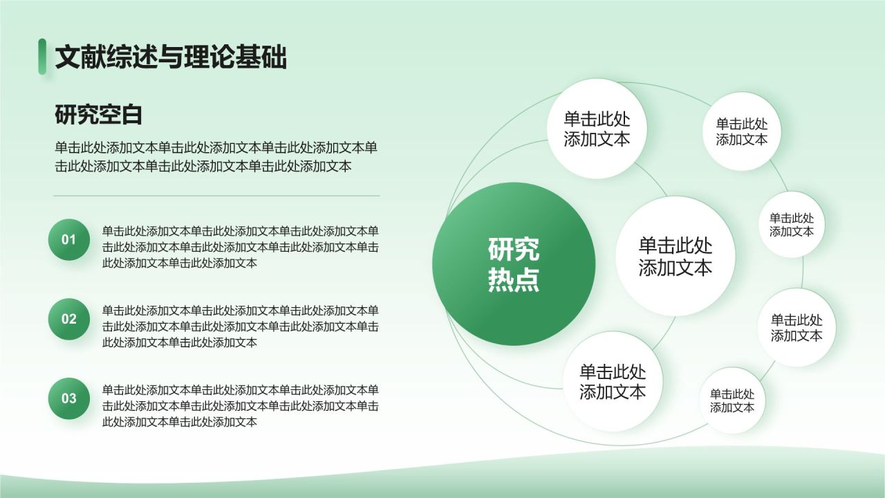 绿色商务风大学生通用毕业论文开题报告答辩PPT模板