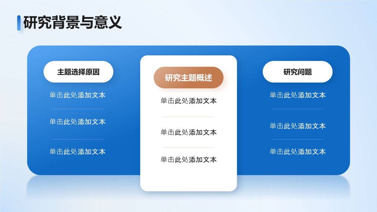 蓝色商务风论文开题答辩报告PPT模板