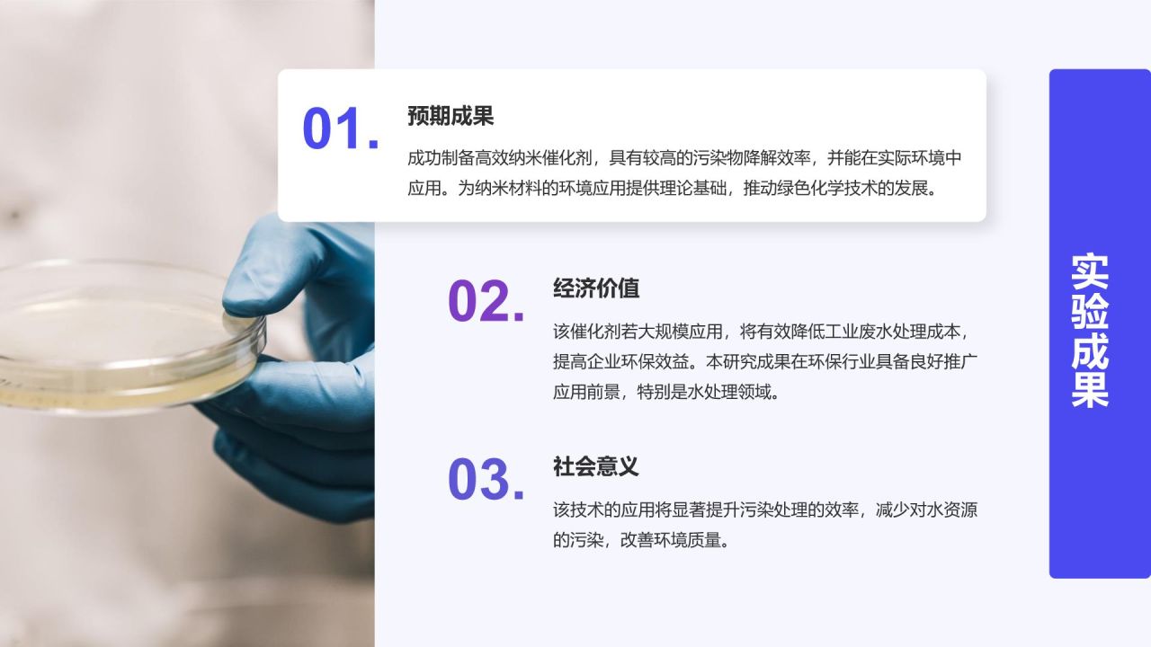 紫色简约风化学专业论文开题答辩报告PPT模板