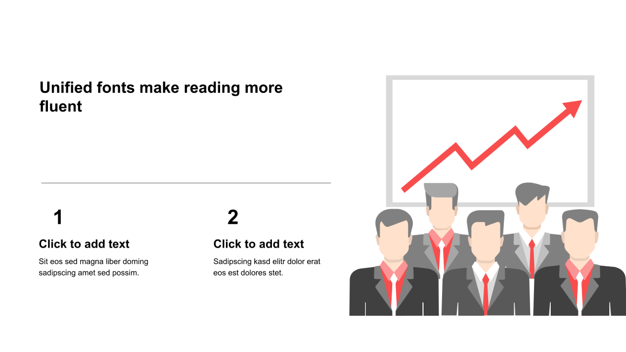 多色线条扁平2项PPT流程