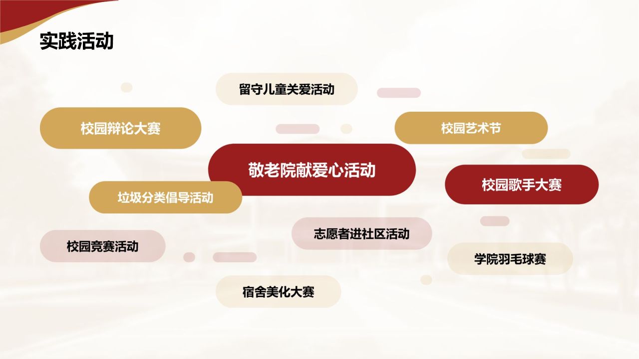 红色简约风奖学金国奖答辩PPT模板