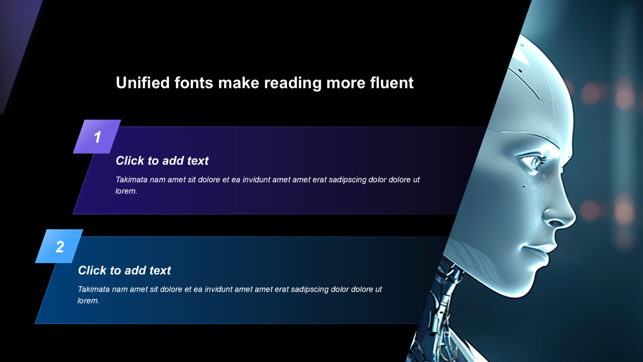 渐变包含图片PPT列表