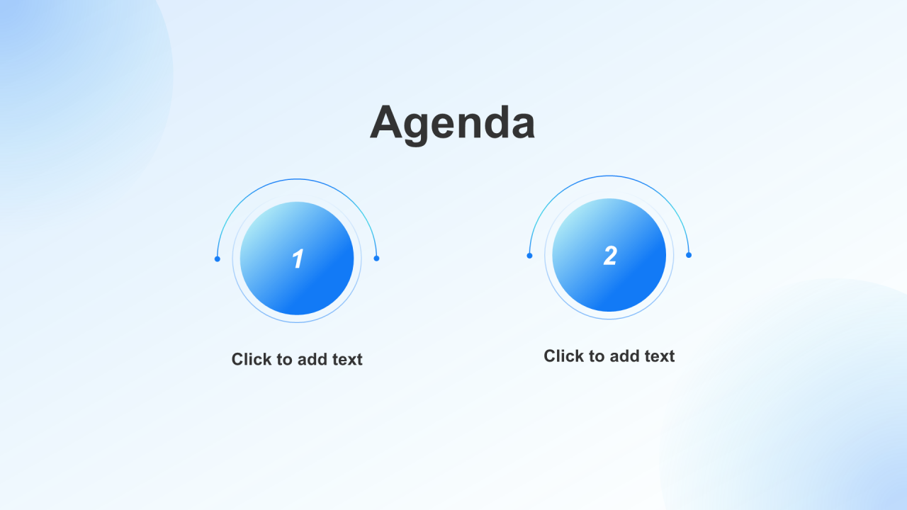 创意风渐变PPT目录