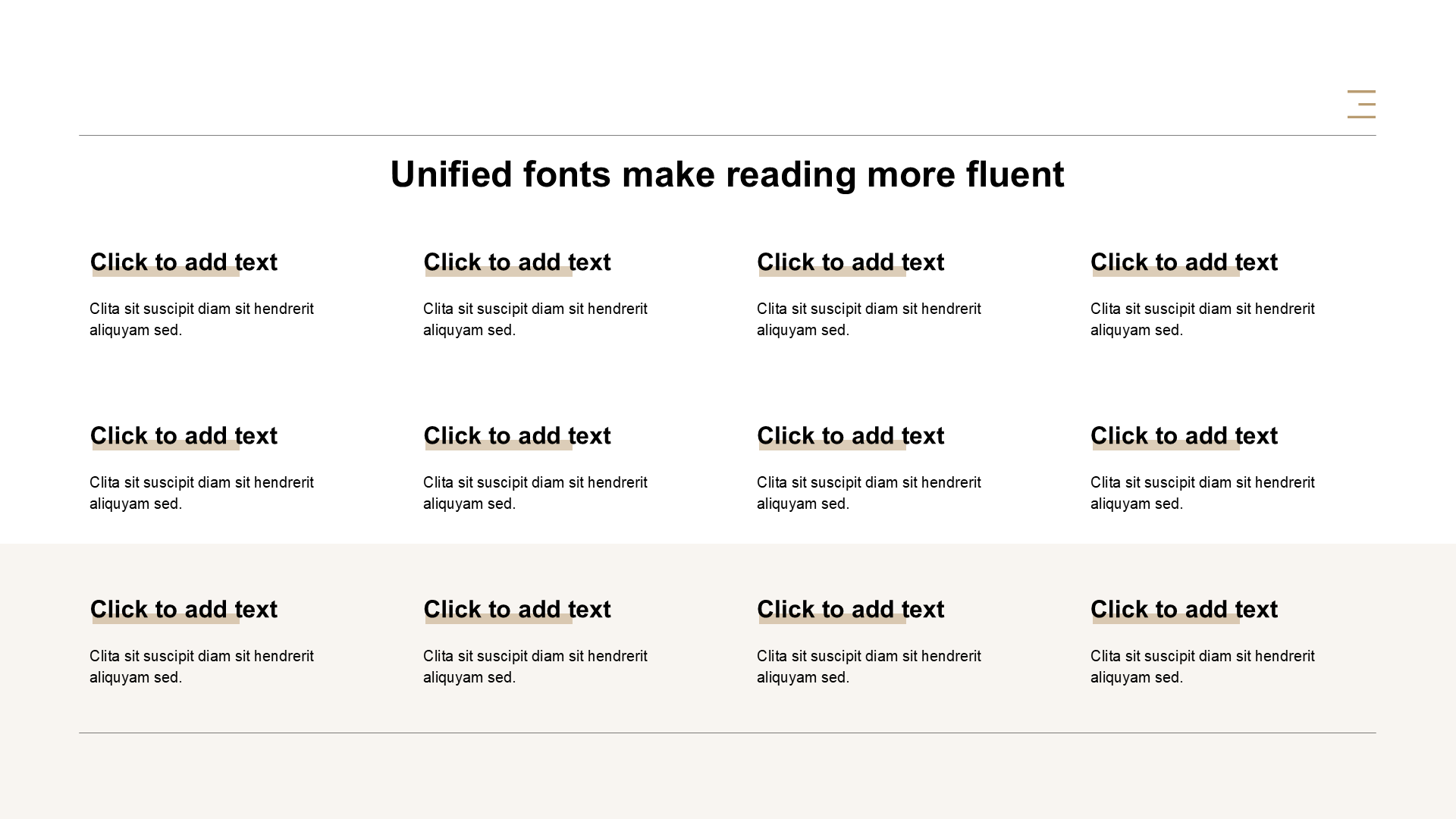 扁平纯文字PPT列表