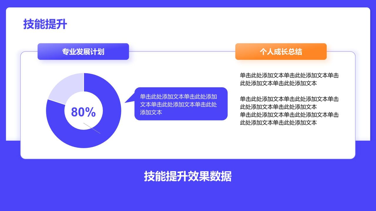 紫色插画风试用期通用个人转正述职报告PPT模板