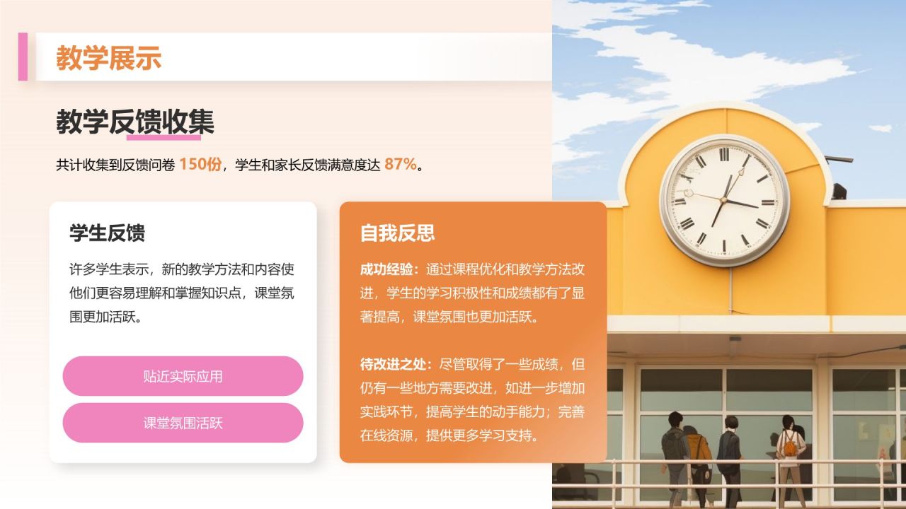 橙色3D风教育培训行业讲师年终总结报告PPT模板