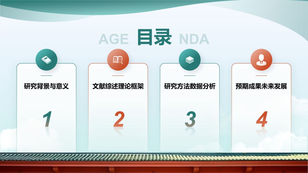 蓝色商务风教育毕业开题报告答辩 PPT模板
