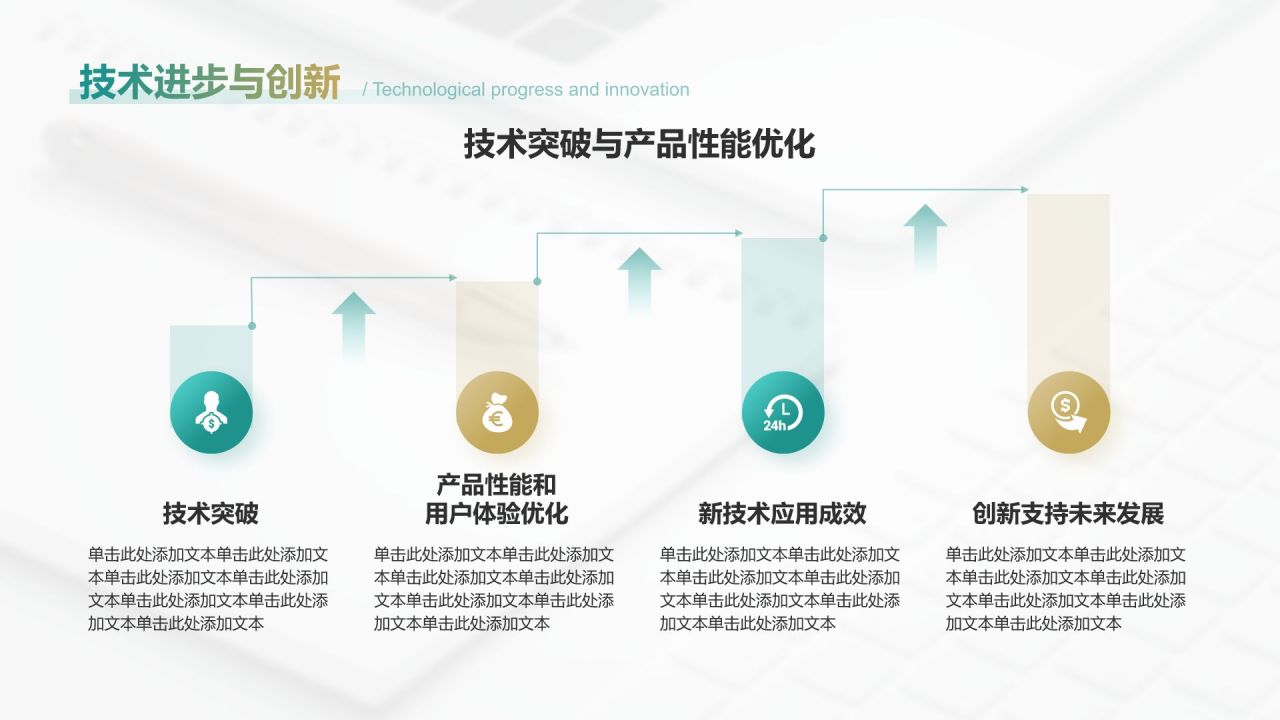 绿色商务风通用行业年终总结PPT模板