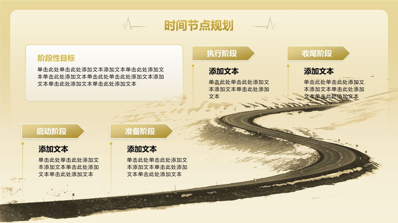 黄色商务风通用行业年终总结PPT模板