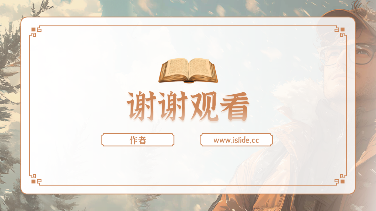 米黄色复古风复活PPT主题