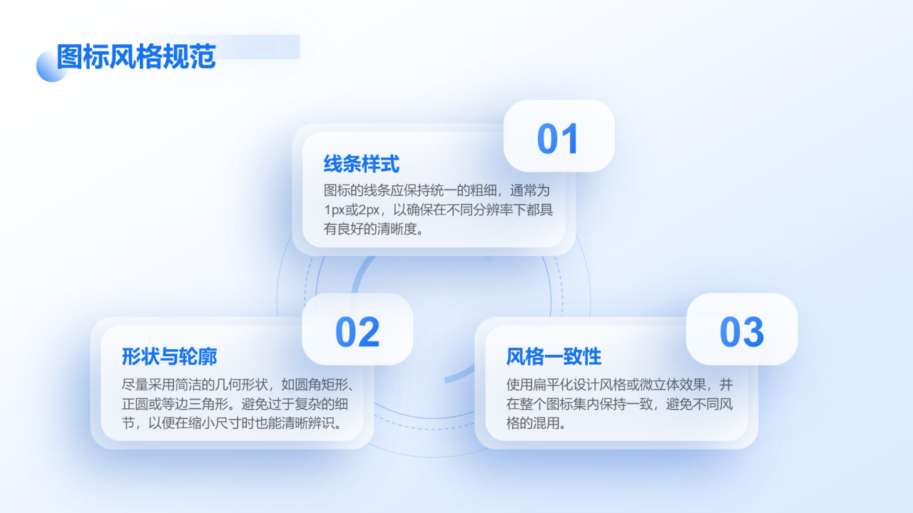 蓝色创意风UI设计年终总结PPT模板