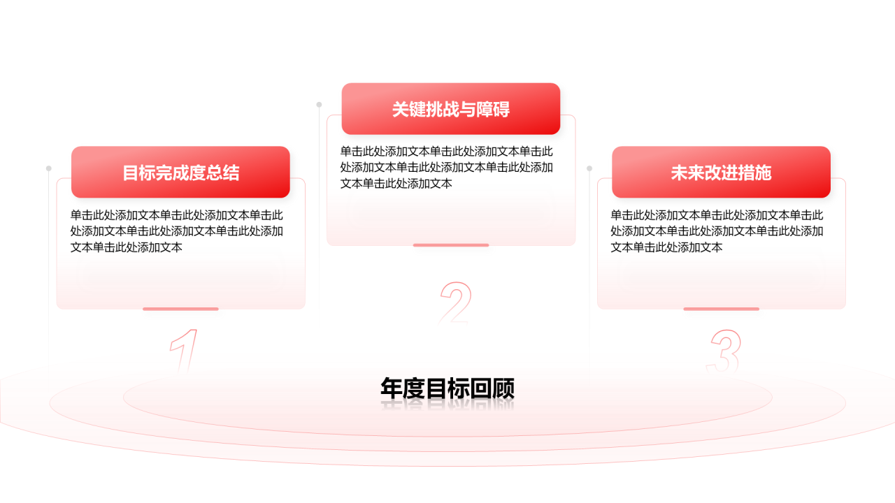 创意风年终总结年度目标回顾PPT列表