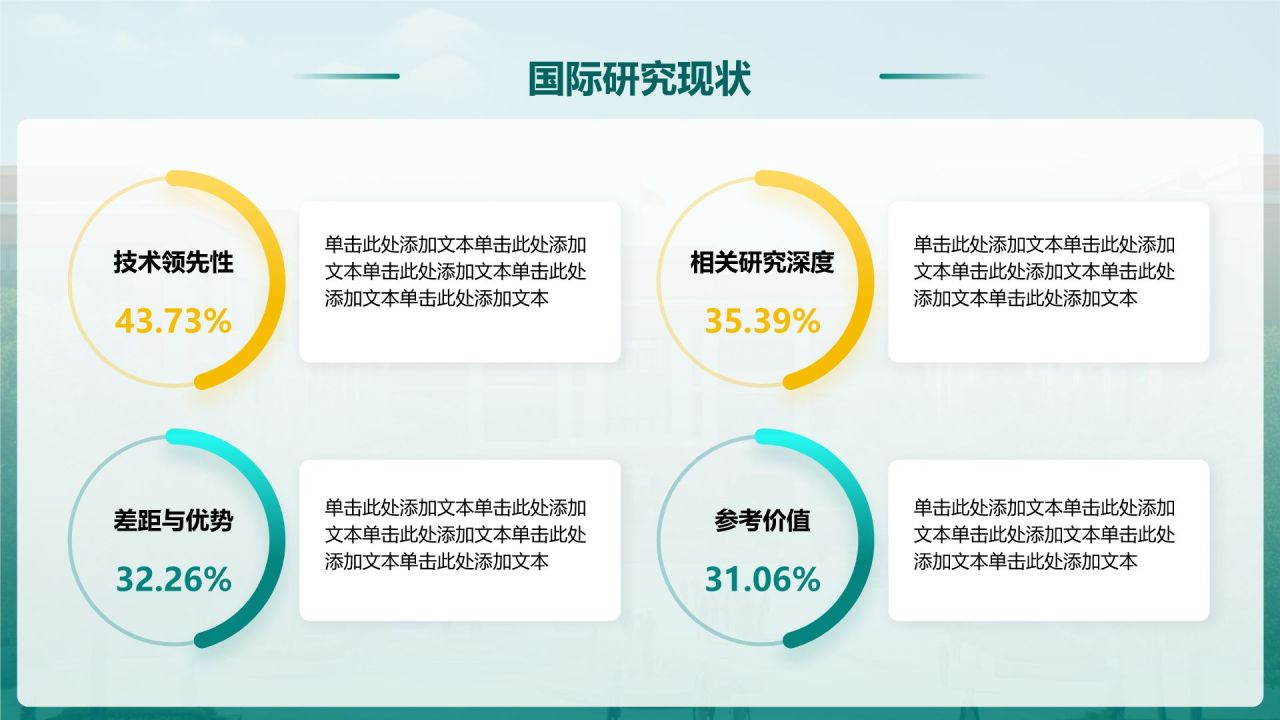 绿色简约风毕业论文答辩设计开题报告PPT模板