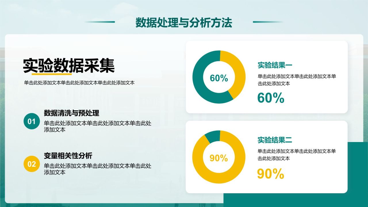 绿色简约风毕业论文答辩设计开题报告PPT模板