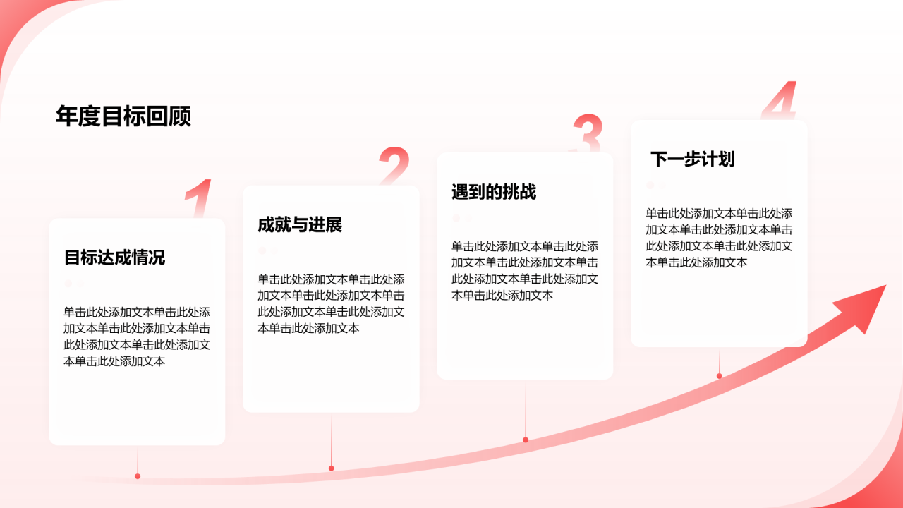 创意风年终总结目标回顾PPT列表